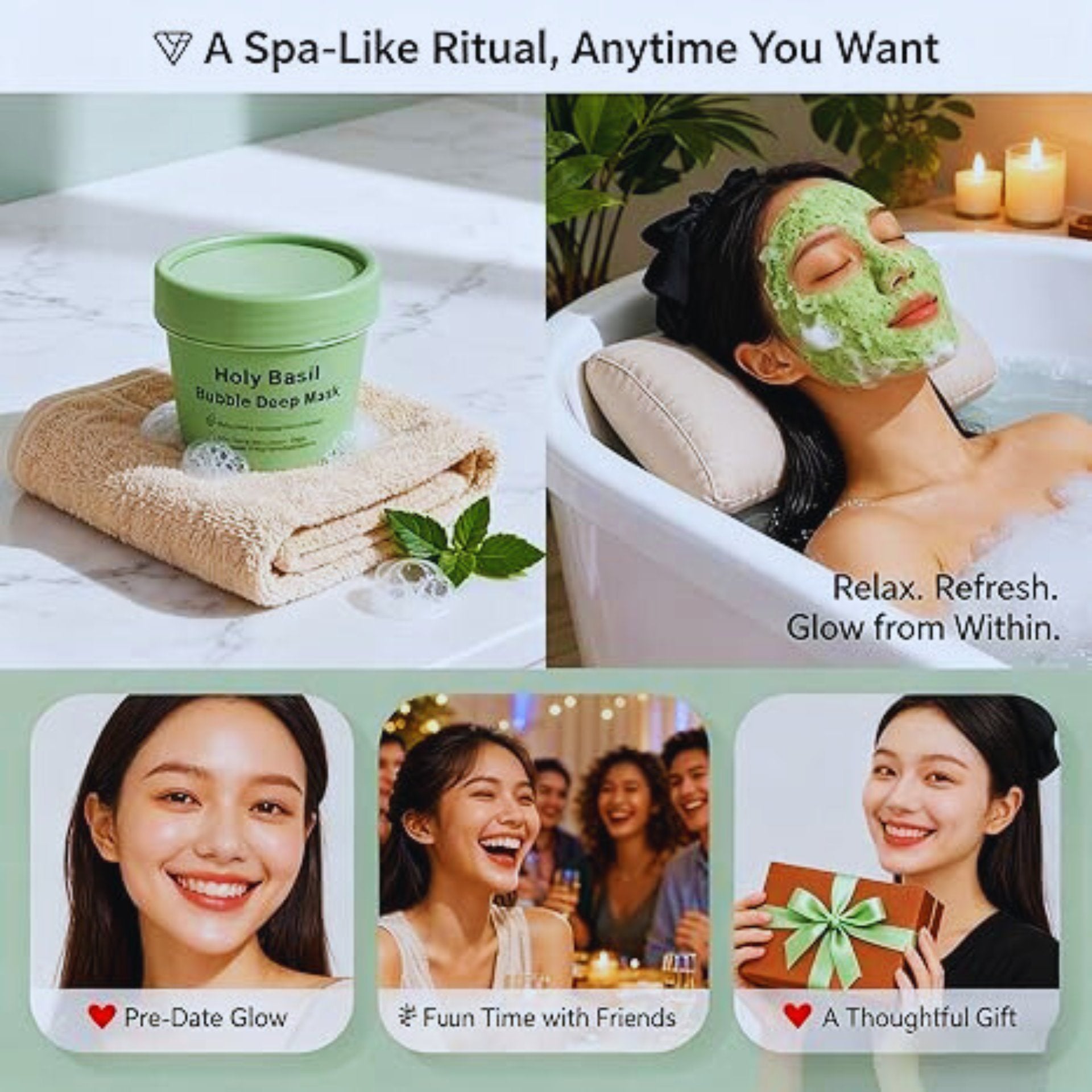 Holy Basil Bubble Deep Mask